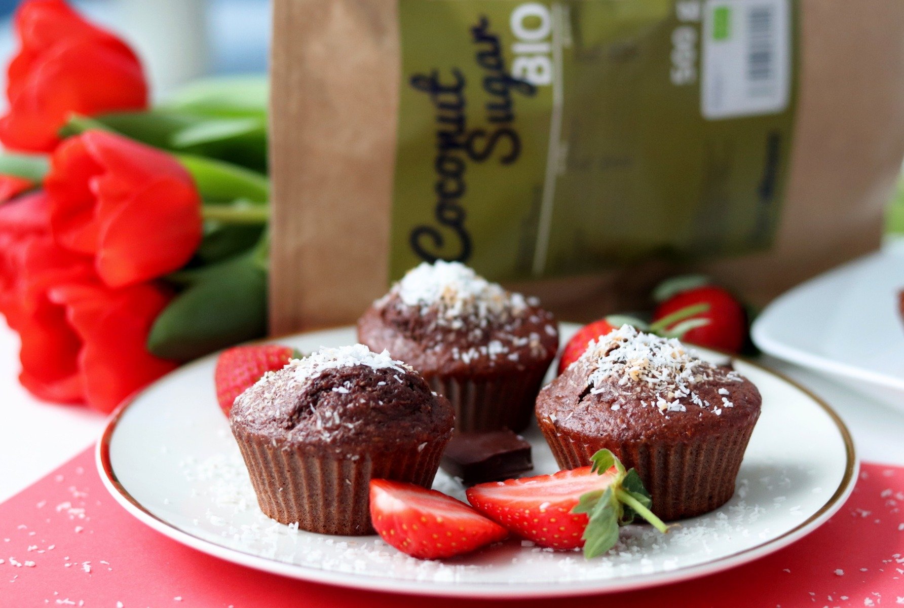 Fitness recept: Nadýchané proteínové muffiny s kokosom a čokoládou