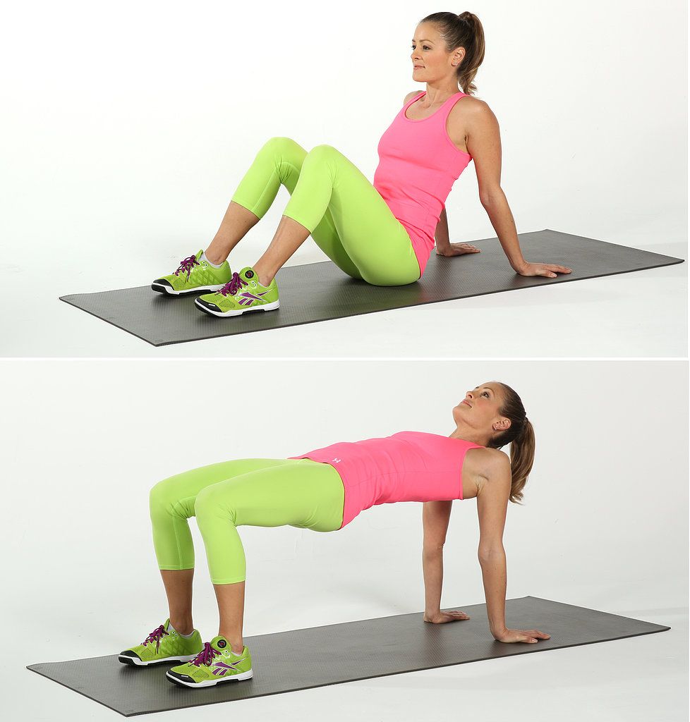 Reverse plank hip lift