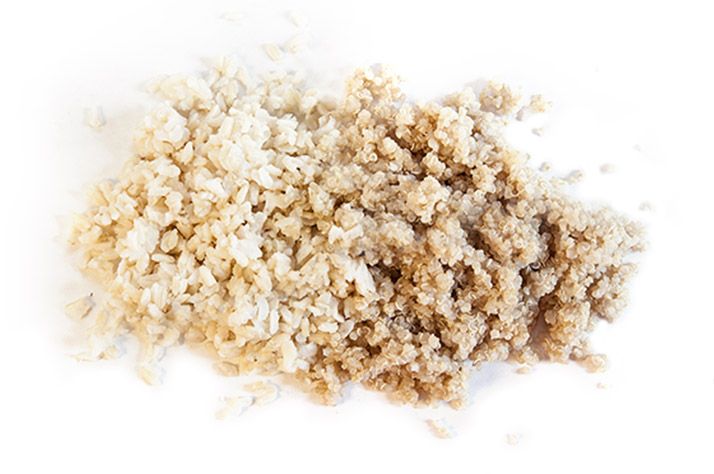 quinoa a ryža sacharidy ako vyzera 50g sacharidov