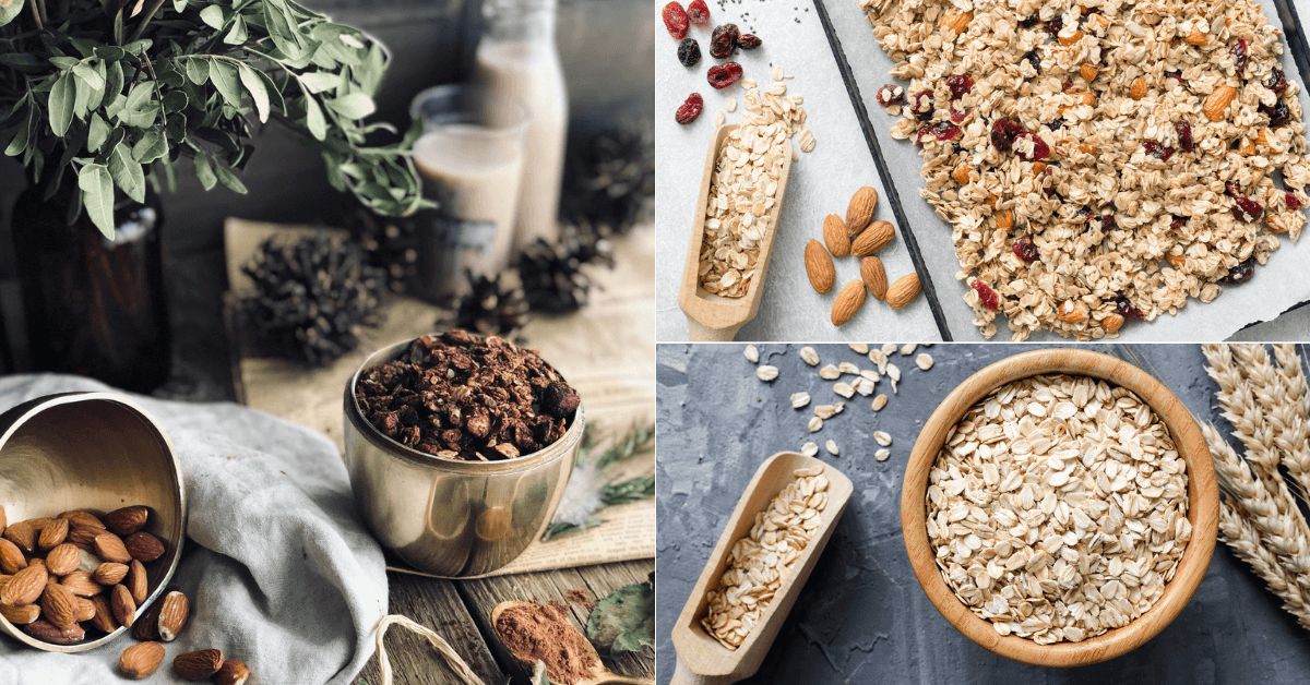 Crunchy breakfast granola full of dietary fibre GymBeam Blog