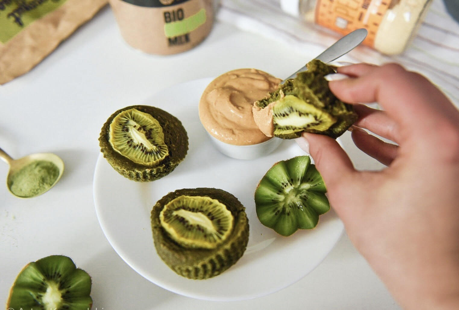 Fitness recept: Vegánske kiwi muffiny zo zelených superpotravín